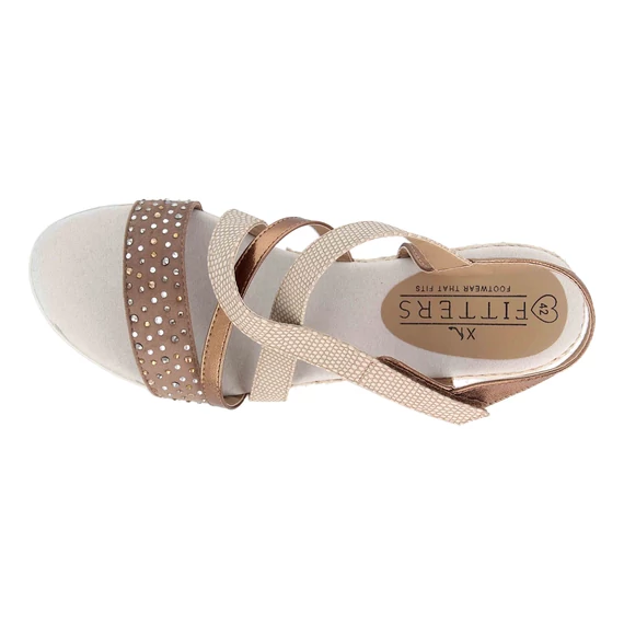 Fitters Giorgia bronz szandál nagyméretben