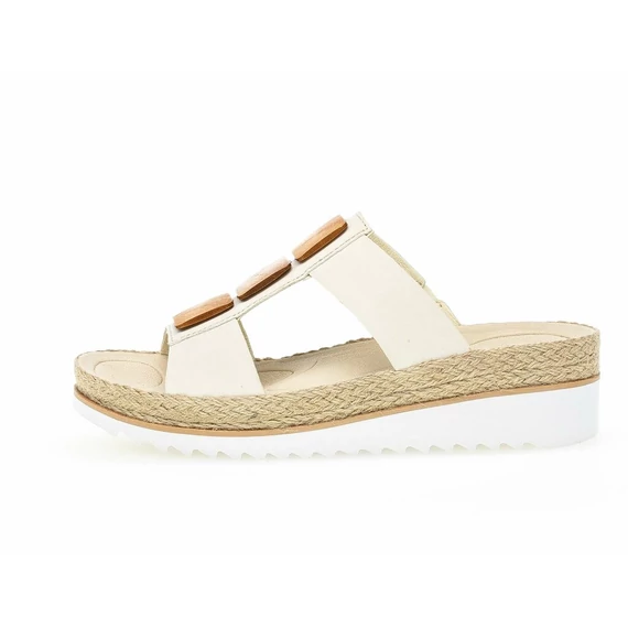 Gabor fehér női papucs nagyméretben