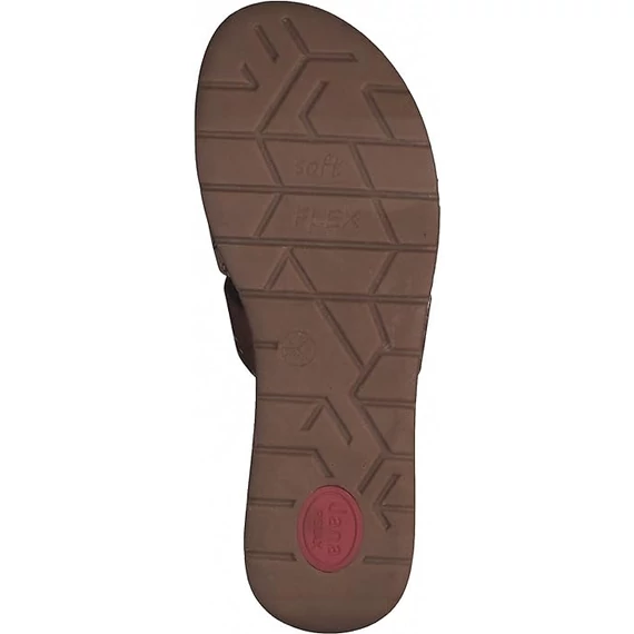 Jana barna női bőr papucs nagyméretben