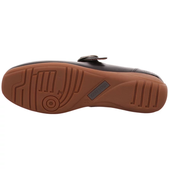 Josef Seibel fekete női pántos cipő nagyméretben 