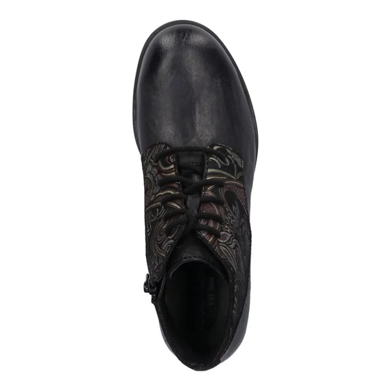 Josef Seibel Sanja 10 mintás fekete cipő nagyméretben