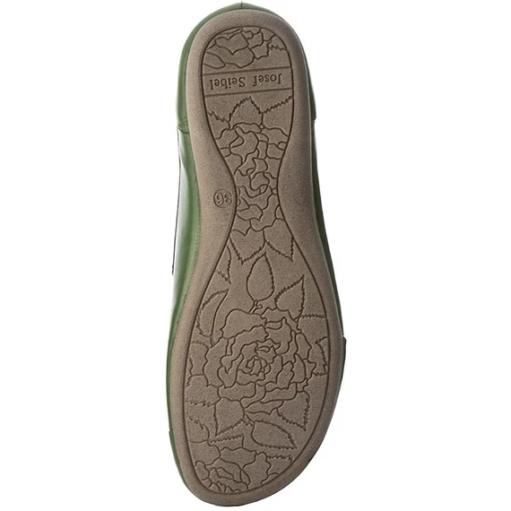 Josef Seibel zöld női bőr cipő nagyméretben