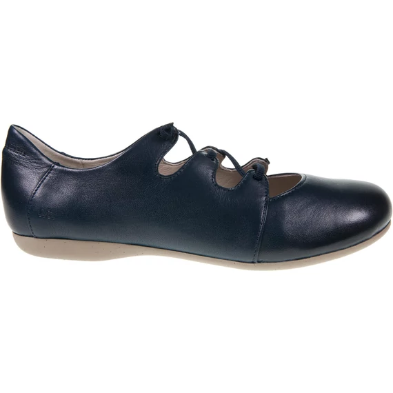 Josef Seibel sötétkék bőr női cipő nagyméretben