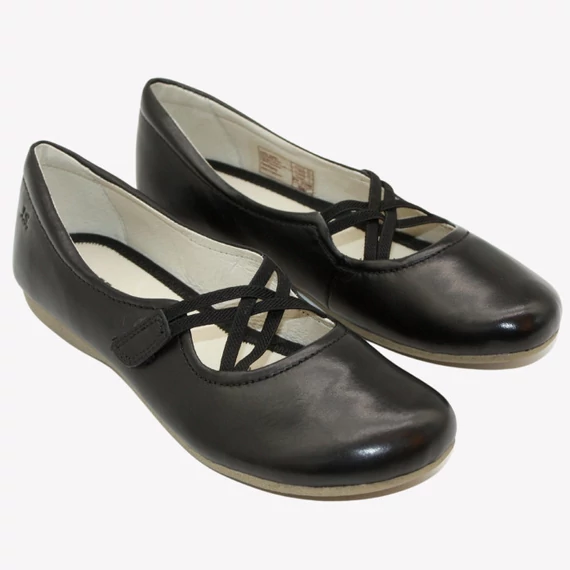 Josef Seibel Fiona39 fekete női bőr cipő nagyméretben