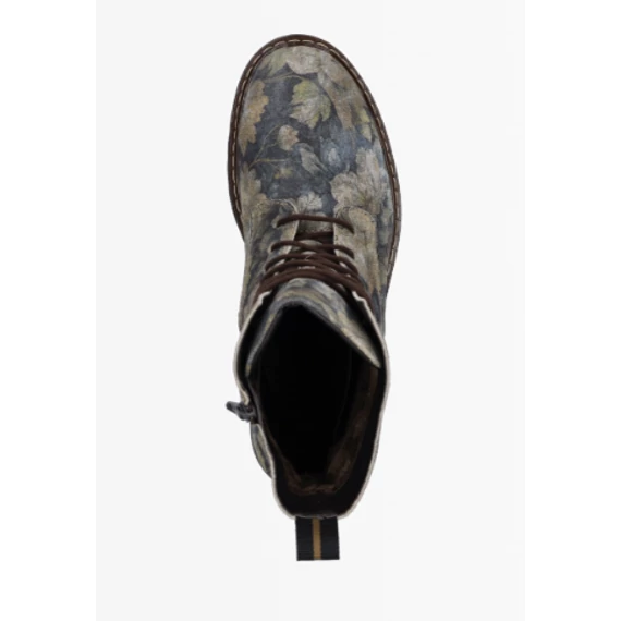 Josef Seibel Melinda 02 barna, virágmintás női bakancs nagyméretben
