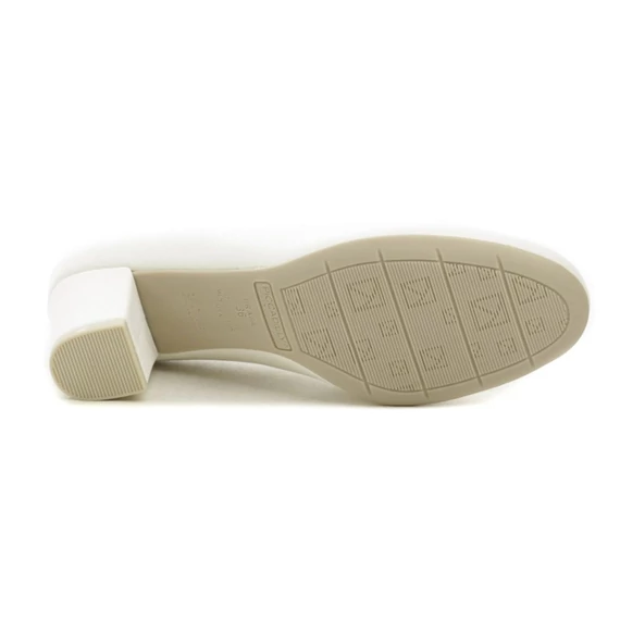 Piccadilly fehér magassarkú pumps nagyméretben