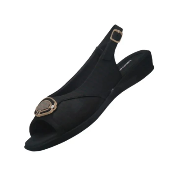 Piccadilly fekete szandál nagyméretben