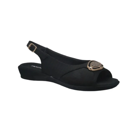 Piccadilly fekete szandál nagyméretben