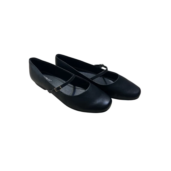 Piccadilly fekete női balerina cipő nagyméretben
