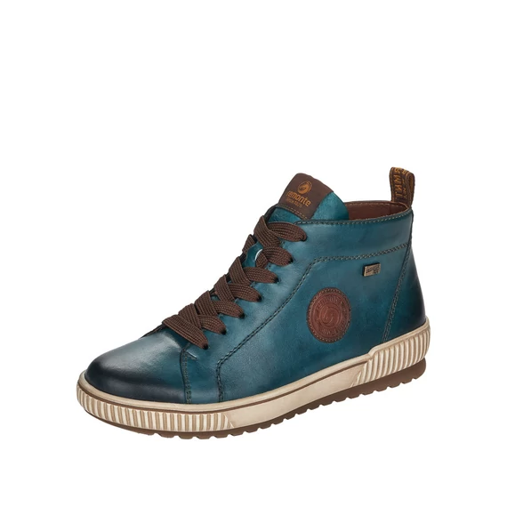 Remonte kék magasszárú cipő