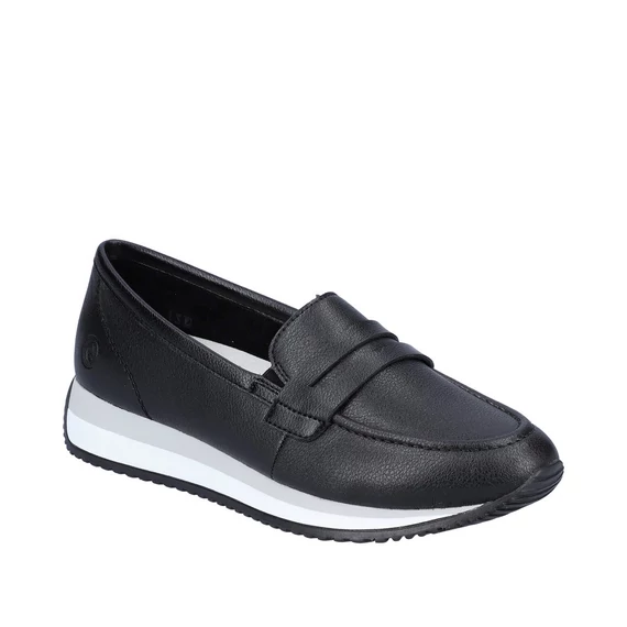 Remonte fekete , női cipő nagyméretben.