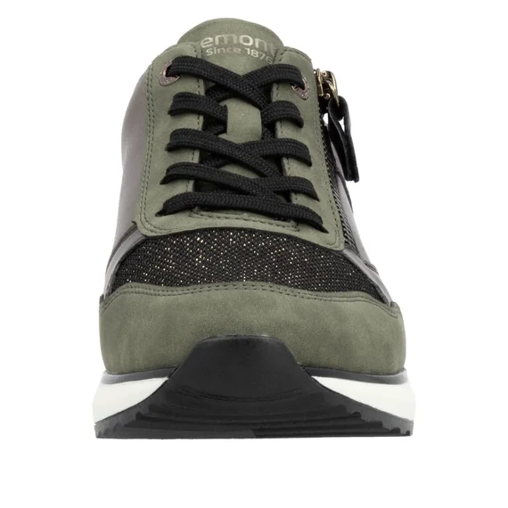 Remonte zöld kombi fényes cipő nagyméretben