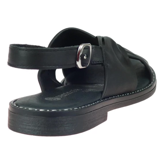 Remonte fekete keresztpántos női szandál nagyméretben