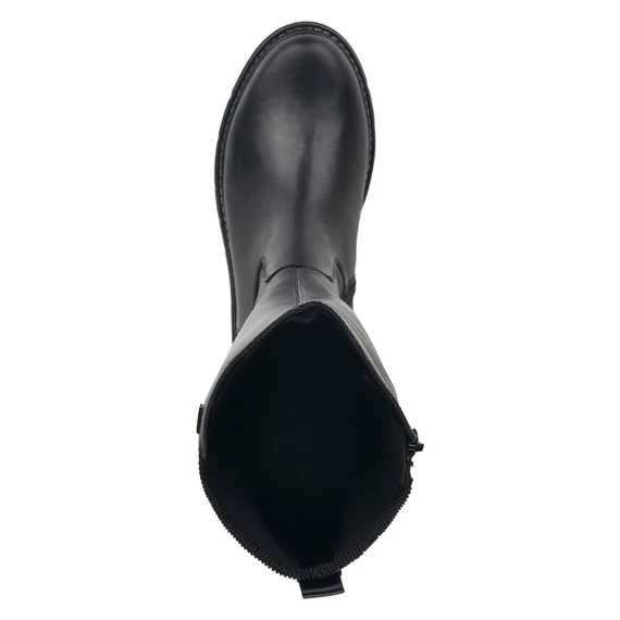 Remonte fekete hosszú szárú csizma