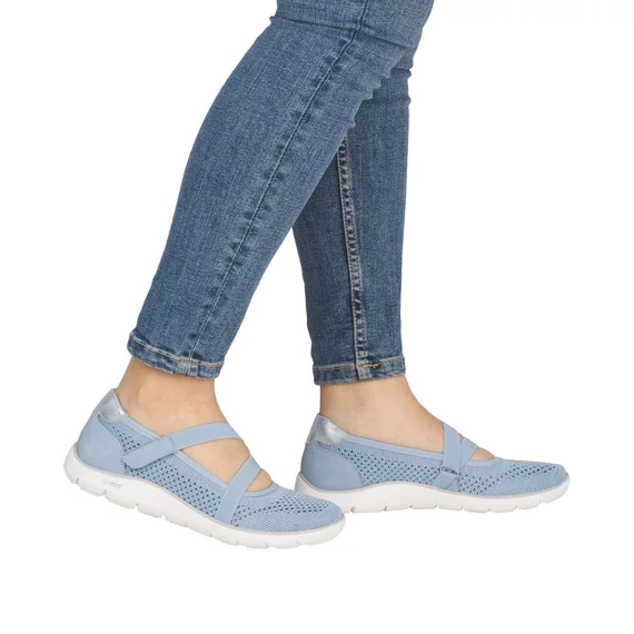Remonte világoskék női cipő nagyméretben