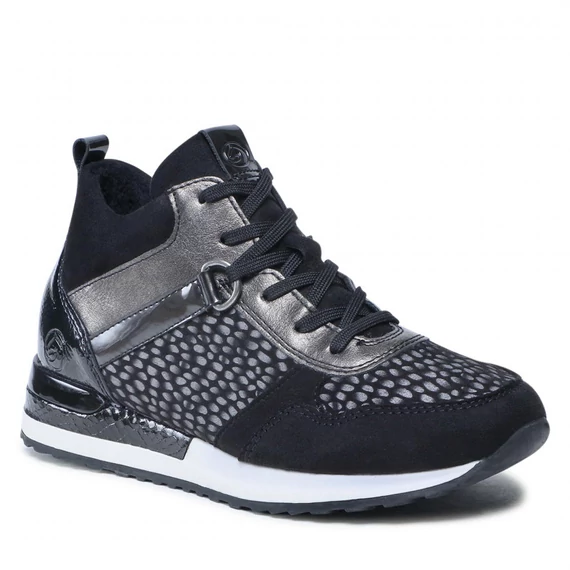 Remonte fekete magas sneaker