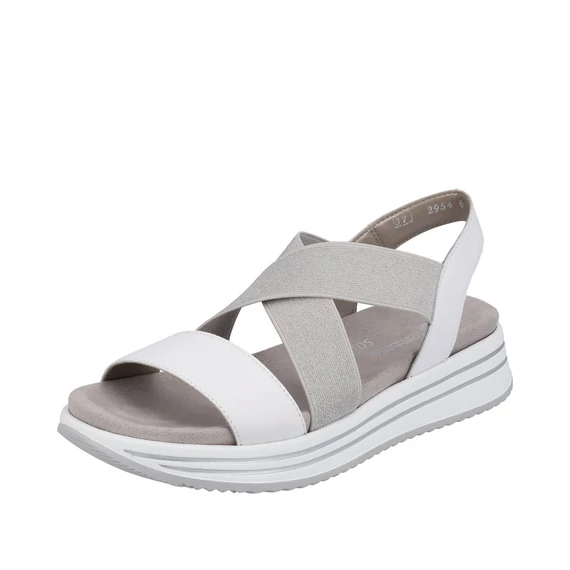 Remonte fehér női komi szandál nagyméretben