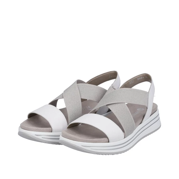 Remonte fehér női komi szandál nagyméretben