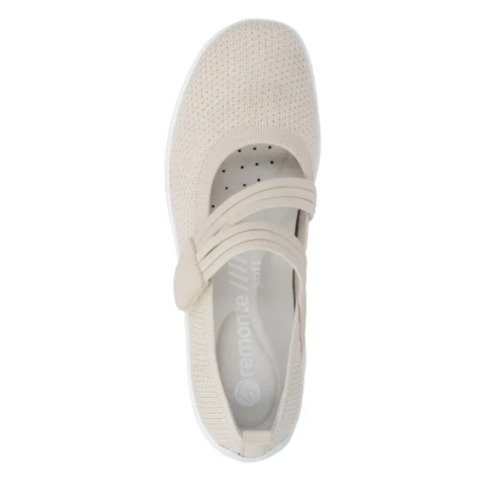 Remonte bézs tépőzáras női félcipő nagyméretben