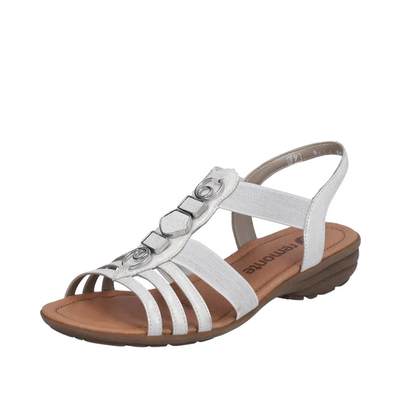 Remonte fehér női komi szandál nagyméretben