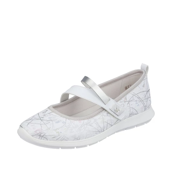 Remonte tépőzáras fehér női cipő nagyméretben