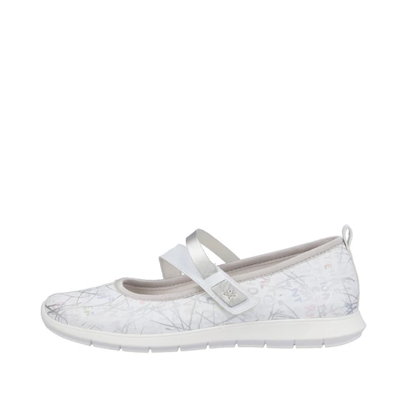 Remonte tépőzáras fehér női cipő nagyméretben