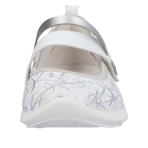 Remonte tépőzáras fehér női cipő nagyméretben