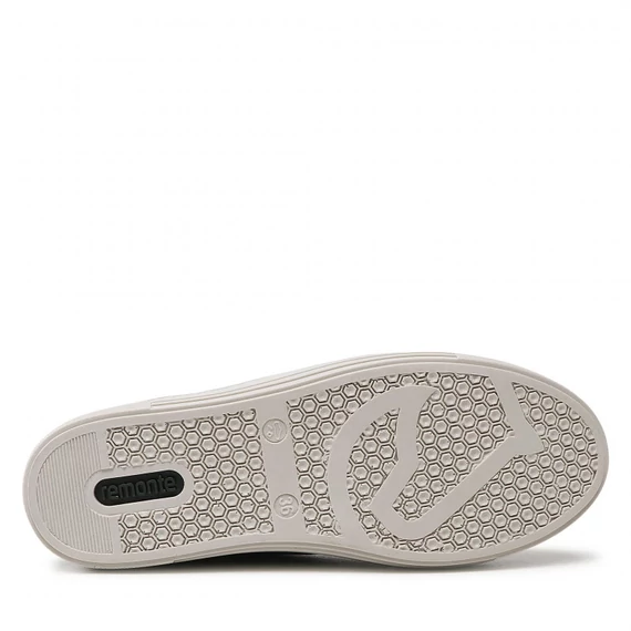 Remonte enyhén bélelt zöld magasszárú női cipő nagyméretben