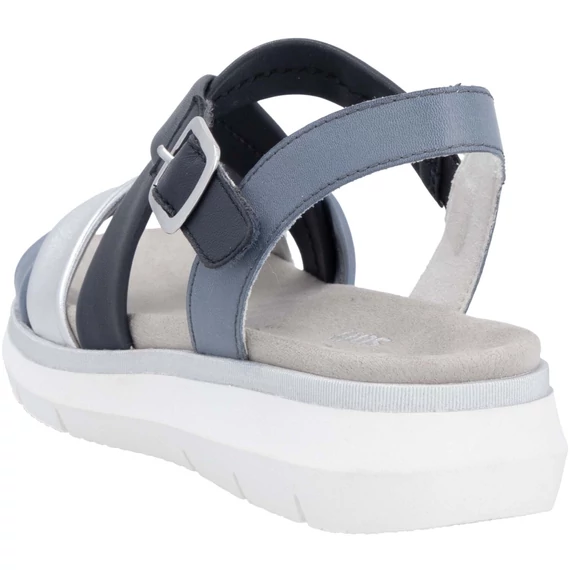 Remonte ezüst-kék női szandál, kivehető talpbetéttel nagyméretben