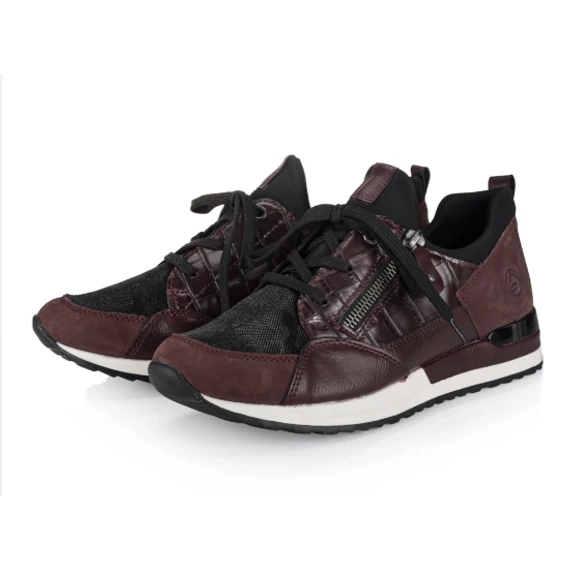 Remonte bordó női cipő nagyméretben