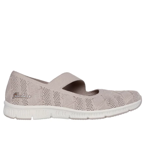 Skechers Be-Cool-Sweet Knit bézs női cipő nagyméretben