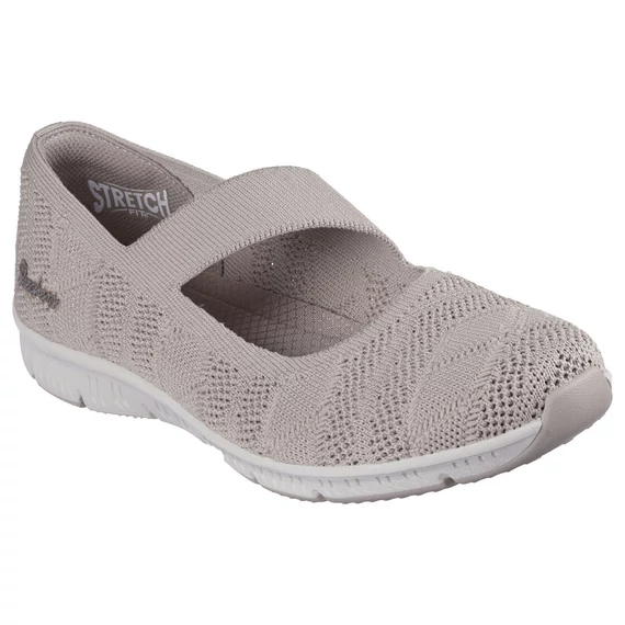 Skechers Be-Cool-Sweet Knit bézs női cipő nagyméretben
