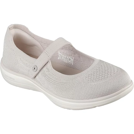 Skechers On-The-Go Flex Radiant - Sweet Pea női bézs cipő nagyméretben