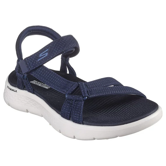 Skechers Go Walk Flex sötétkék női szandál nagyméretben