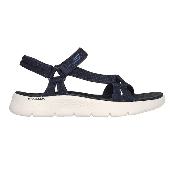 Skechers Go Walk Flex sötétkék női szandál nagyméretben