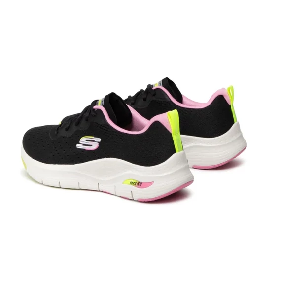 Skechers Arch Fit - Infinity Cool fekete női cipő nagyméretben