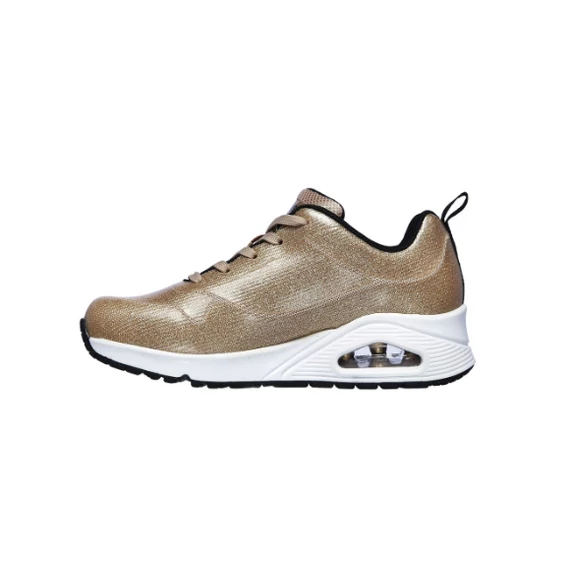 Skechers Uno - Diamond Shatter arany színű női cipő nagyméretben