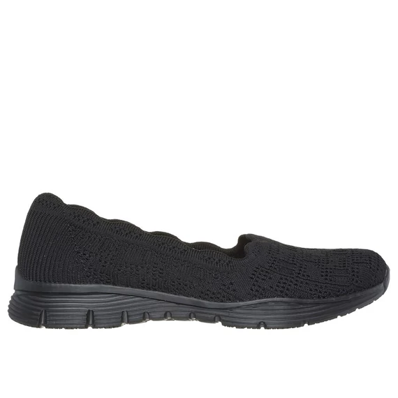 Skechers Seager-Higherself fekete női cipő nagyméretben 