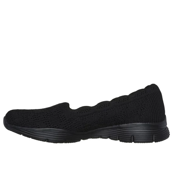 Skechers Seager-Higherself fekete női cipő nagyméretben 