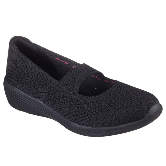 Skechers Arya - Lovesome fekete női cipő nagyméretben