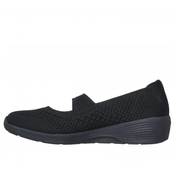 Skechers Arya - Lovesome fekete női cipő nagyméretben