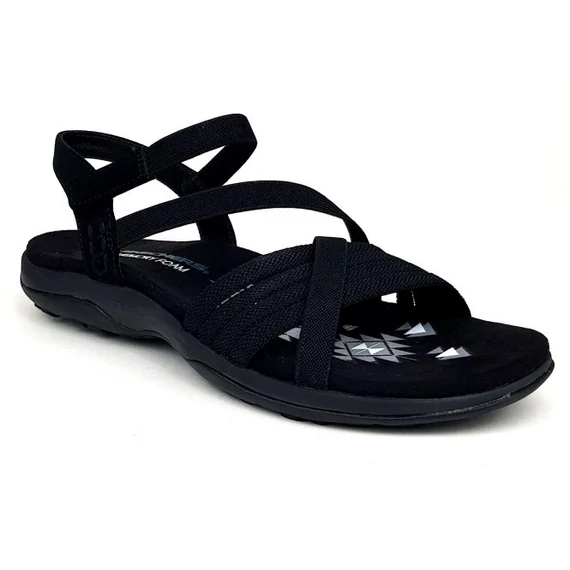 Skechers fekete sportos női szandál Nagyméretben