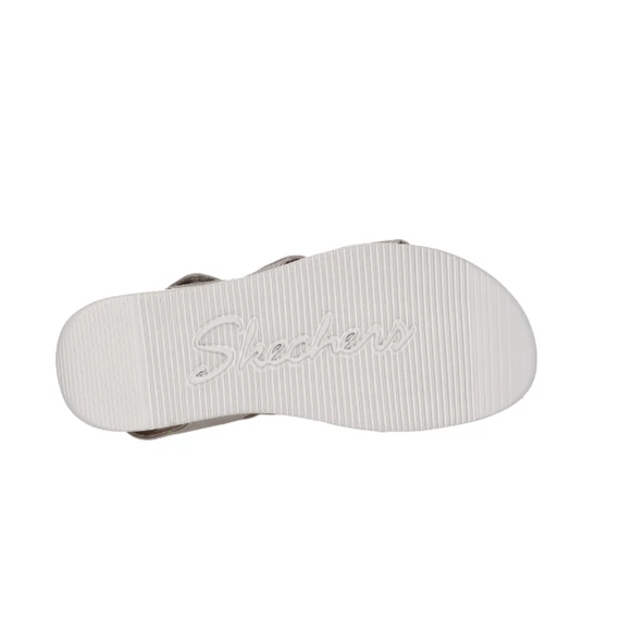 Skechers - Lifted Comfort bézs női szandál nagyméretben