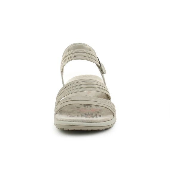 Skechers - Reggae Slim - Coffee Run bézs női szandál nagyméretben
