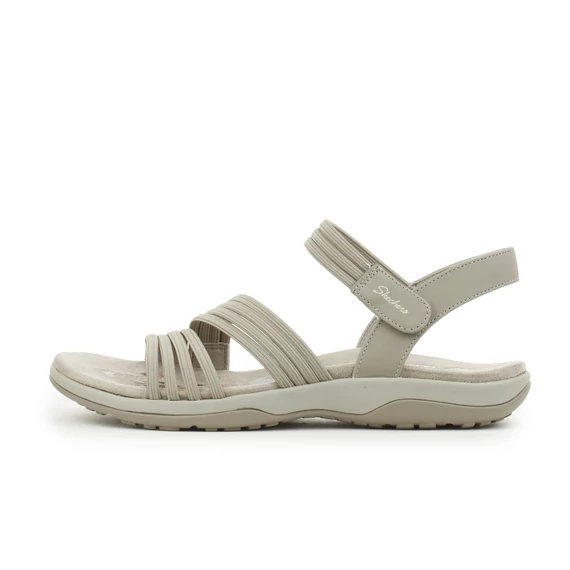Skechers - Reggae Slim - Coffee Run bézs női szandál nagyméretben