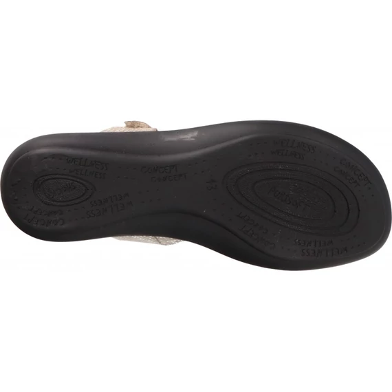 Westland bézs bőr női szandál nagyméretben