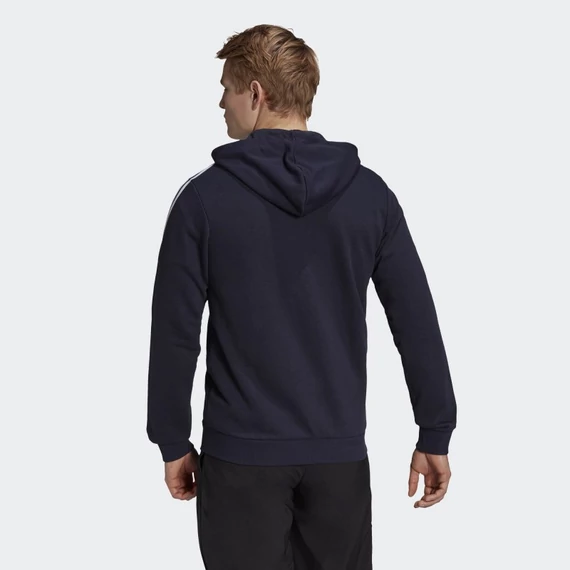 Adidas M 3S FT FZ HD sötétkék kapucnis pulóver