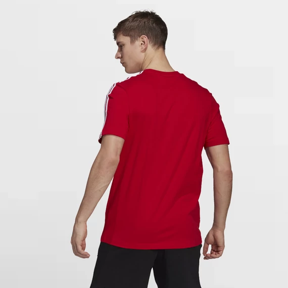 Adidas M 3S SJ T piros póló nagyméretben