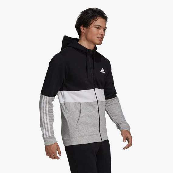 Adidas fekete-szürke pulóver nagyméreetben