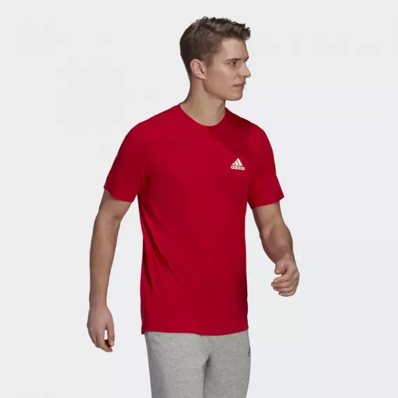 Adidas piros póló nagyméretben